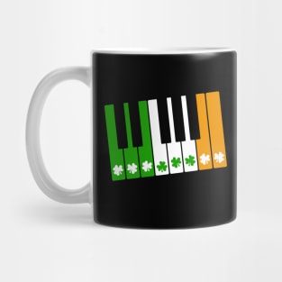 St. Patrick's Day Piano Player Pianist Irish Flag Mug